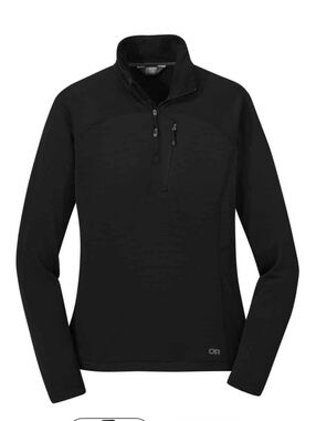 Outdoor Research Vigor Quarter Zip Black Size Large
